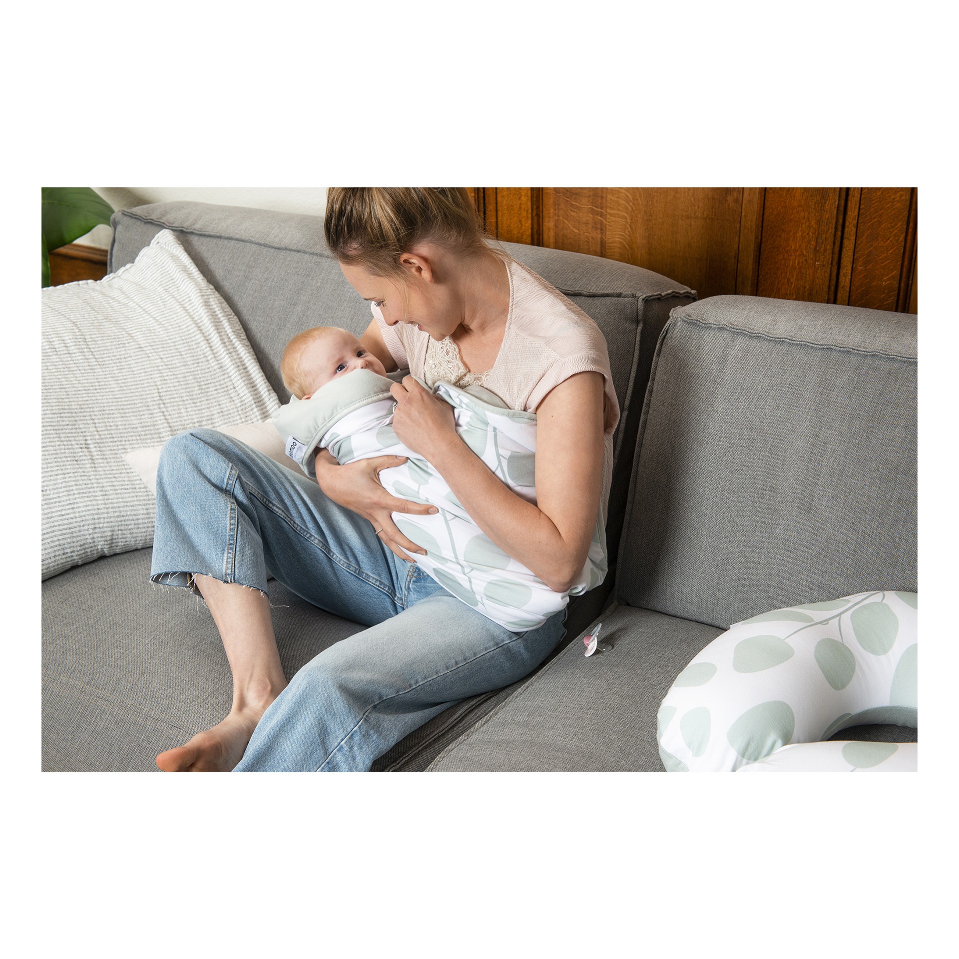 MANTA DREAM LEAVES AQUA GREEN