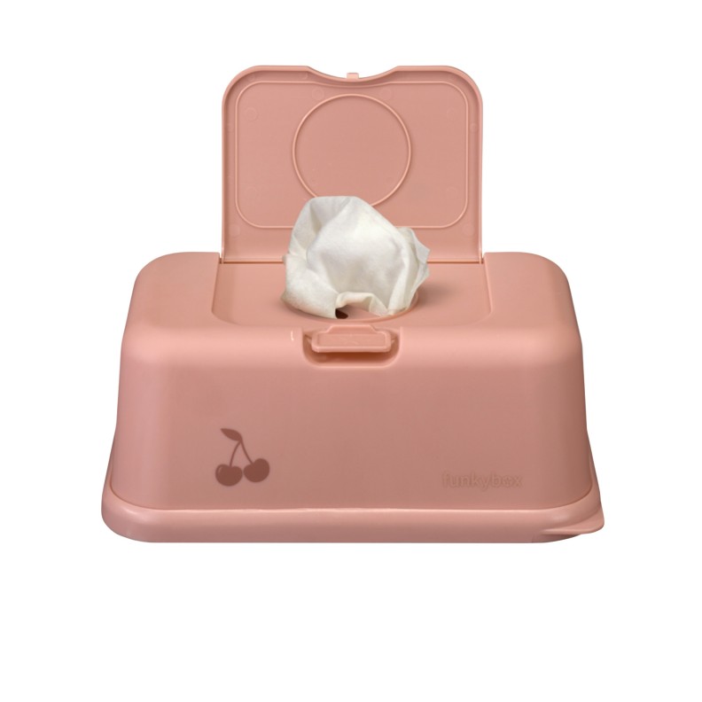 PORTA-TOALHITAS FUNKYBOX CEREJAS ROSA