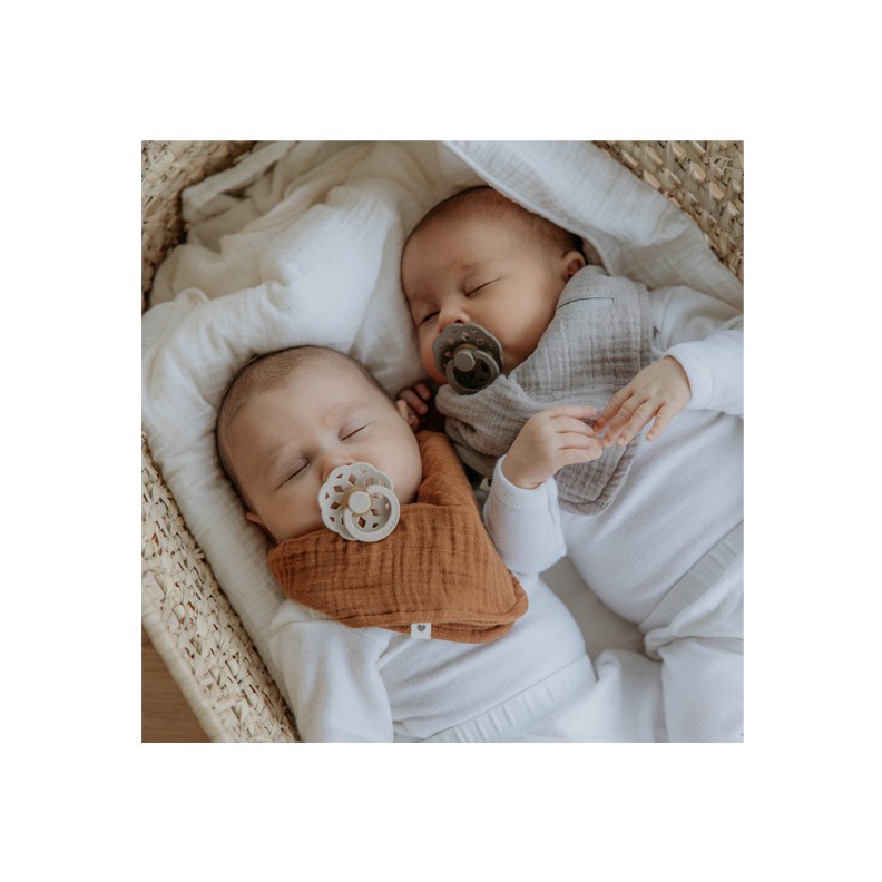 CHUPETAS BIBS BOHEME PACIFIER IVORY / BLOSSOM