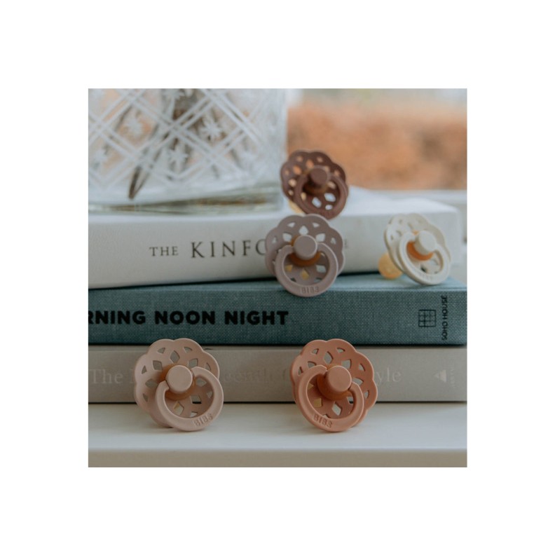 CHUPETAS BIBS BOHEME PACIFIER DARK OAK / BLUSH