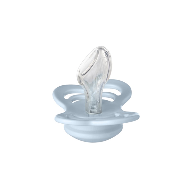 CHUPETAS BIBS COUTURE SILICONE IRON / BABY BLUE