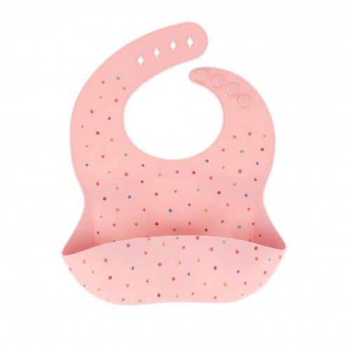 BABETE SILICONE DOTS PINK