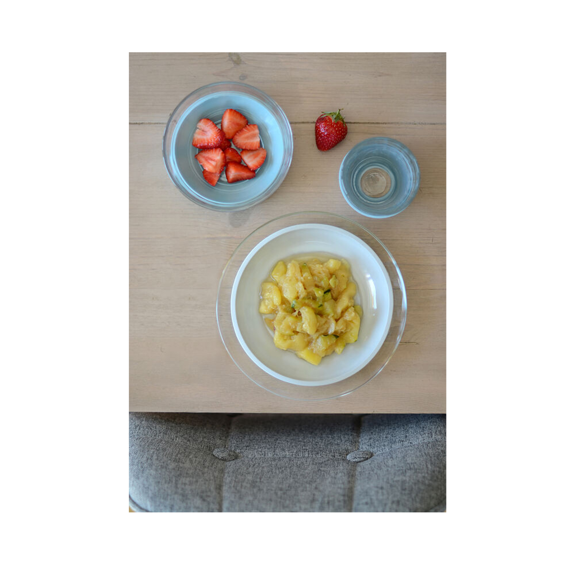 CONJUNTO DE REFEIÇÃO DE VIDRO