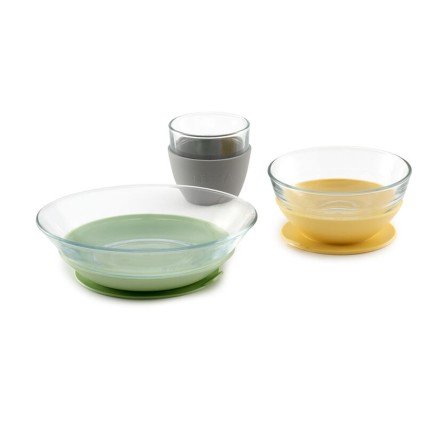 CONJUNTO DE REFEIÇÃO DE VIDRO