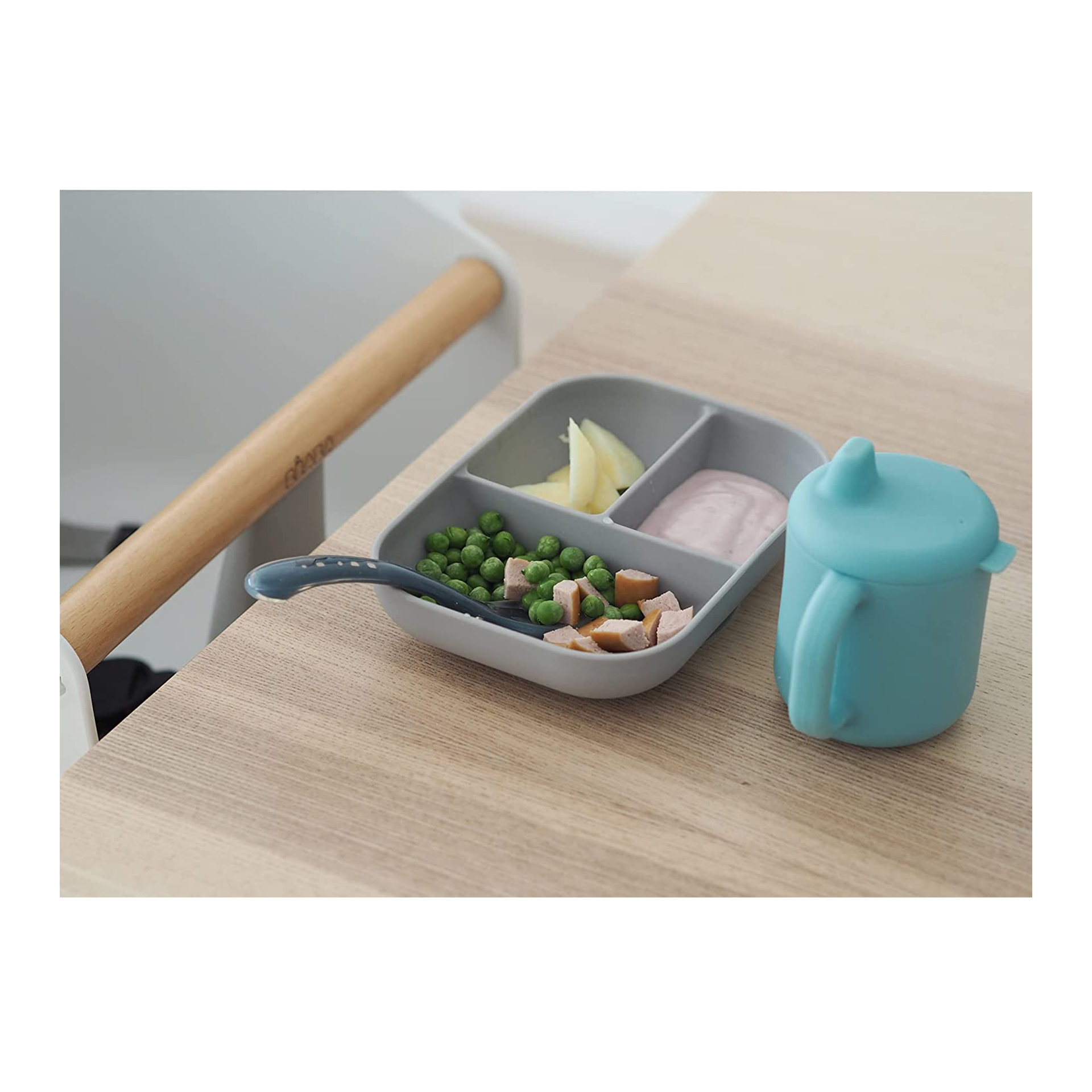 CONJUNTO DE APRENDIZAGEM DE SILICONE 3 PEÇAS