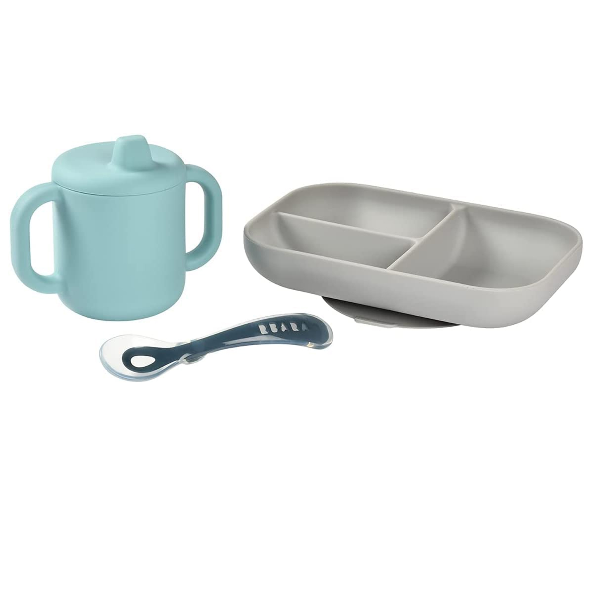 CONJUNTO DE APRENDIZAGEM DE SILICONE 3 PEÇAS