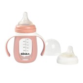 BIBERO DE VIDRO COM SILICONE 210ML