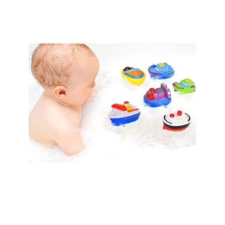 SET 6 BRINQUEDOS DE BANHO BARCOS