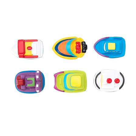 SET 6 BRINQUEDOS DE BANHO BARCOS