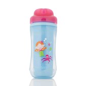 COPO TRMICO COM PALHA 12M+ ROSA