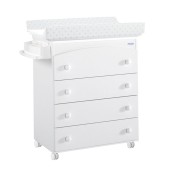CMODA BANHEIRA B-970 BRANCO / ESTRELAS GRIS