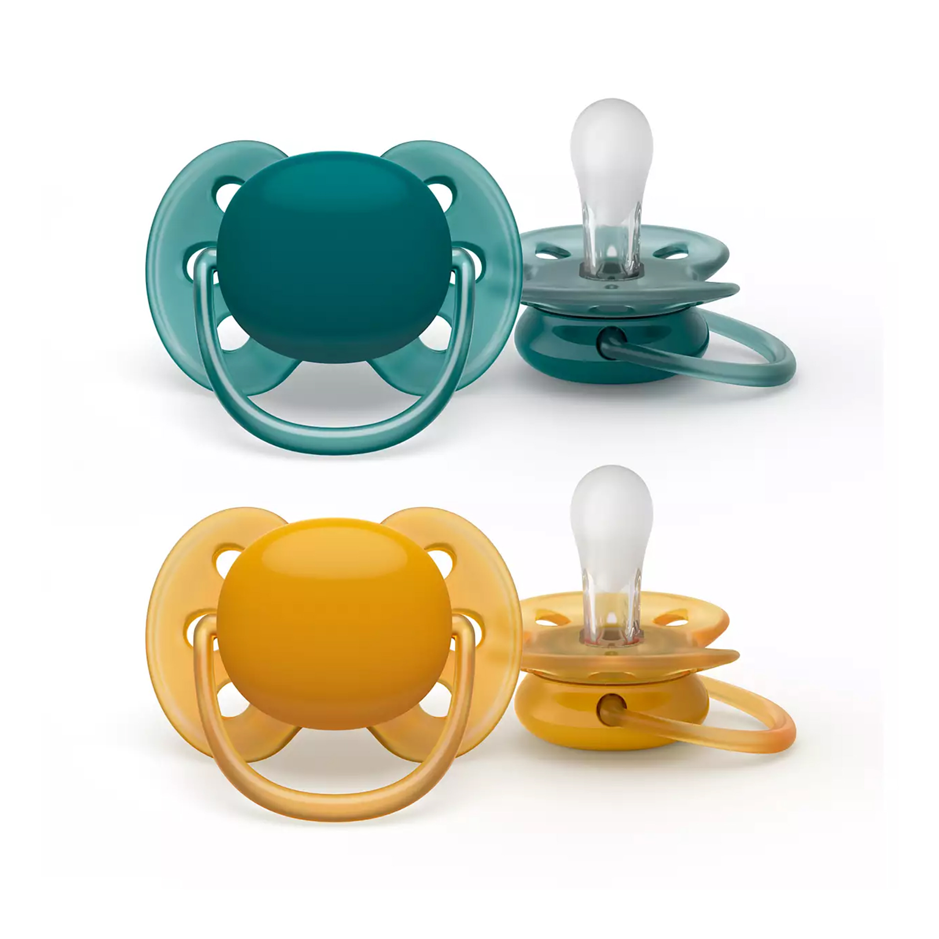 CHUPETA ULTRA SOFT 6-18M VERDE/OCRE