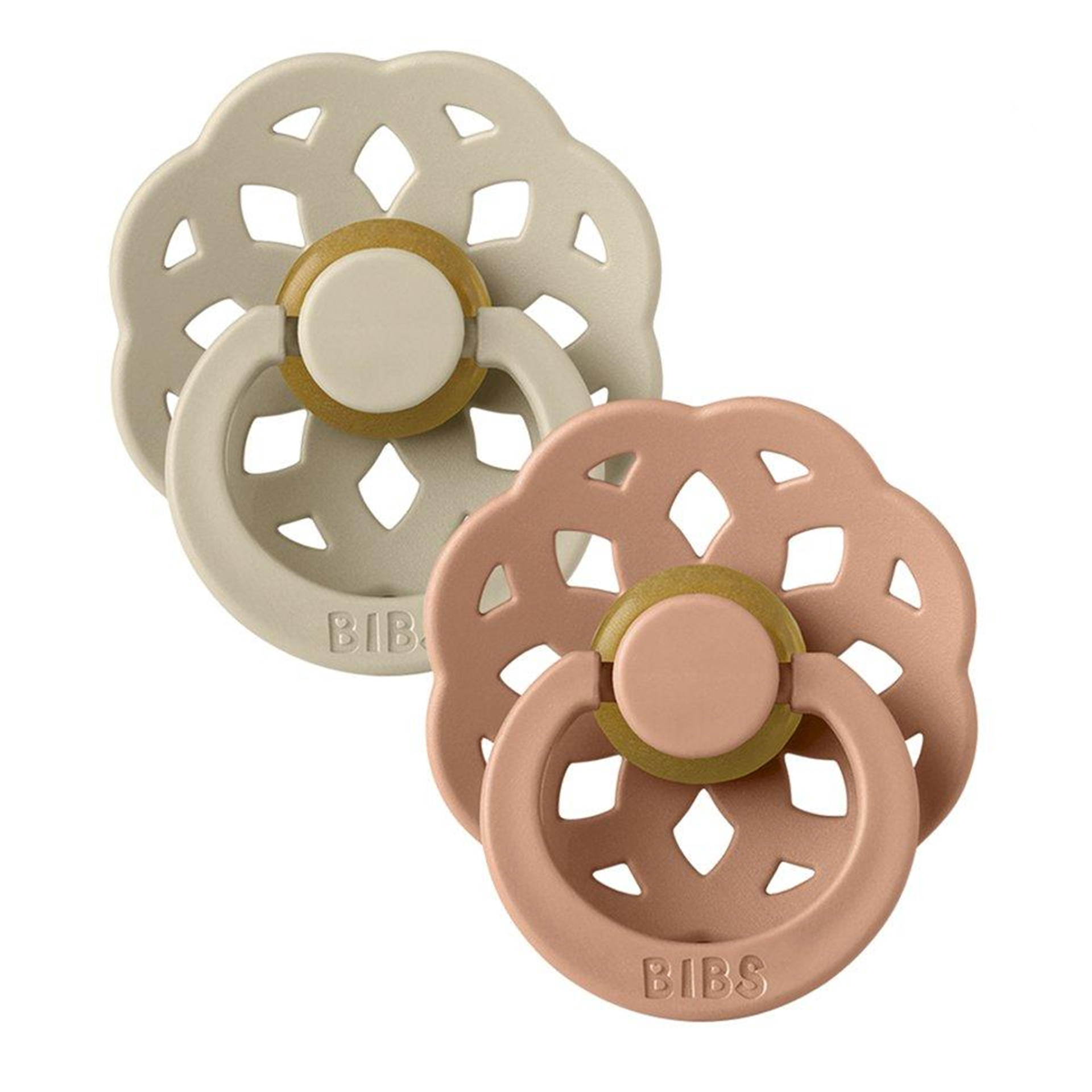 CHUPETAS BIBS BOHEME PACIFIER VANILLA/PEACH