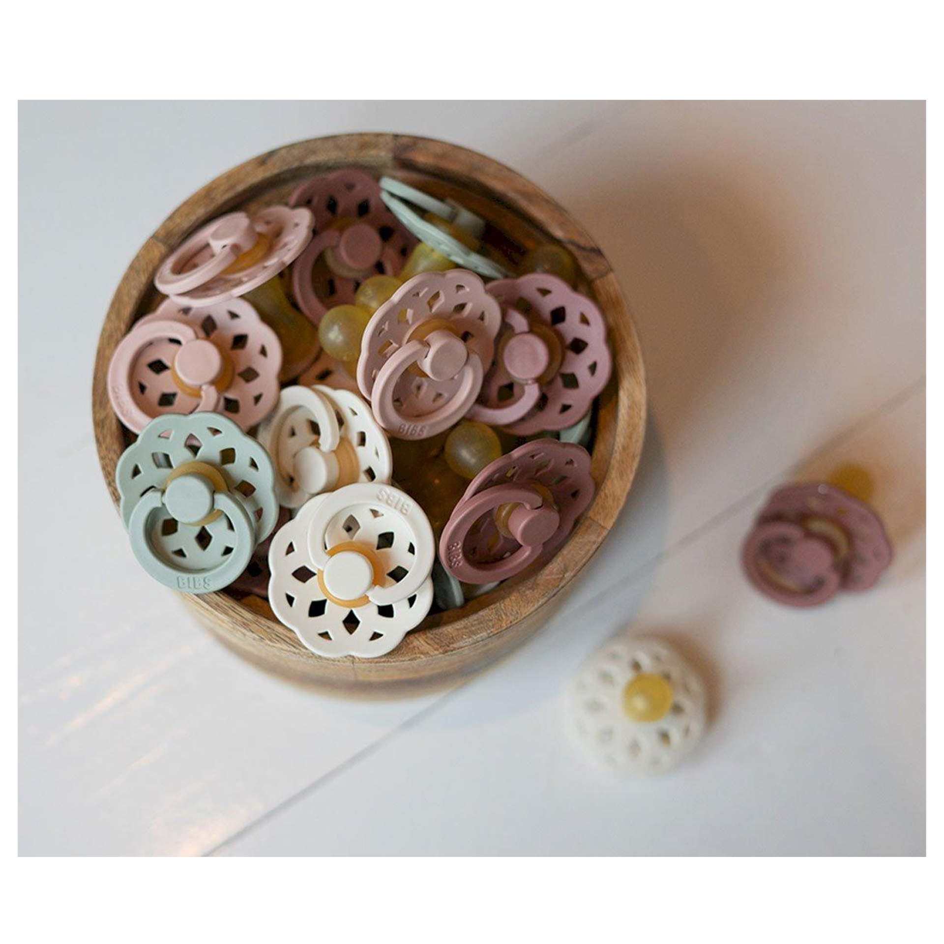 CHUPETAS BIBS BOHEME PACIFIER VANILLA/PEACH