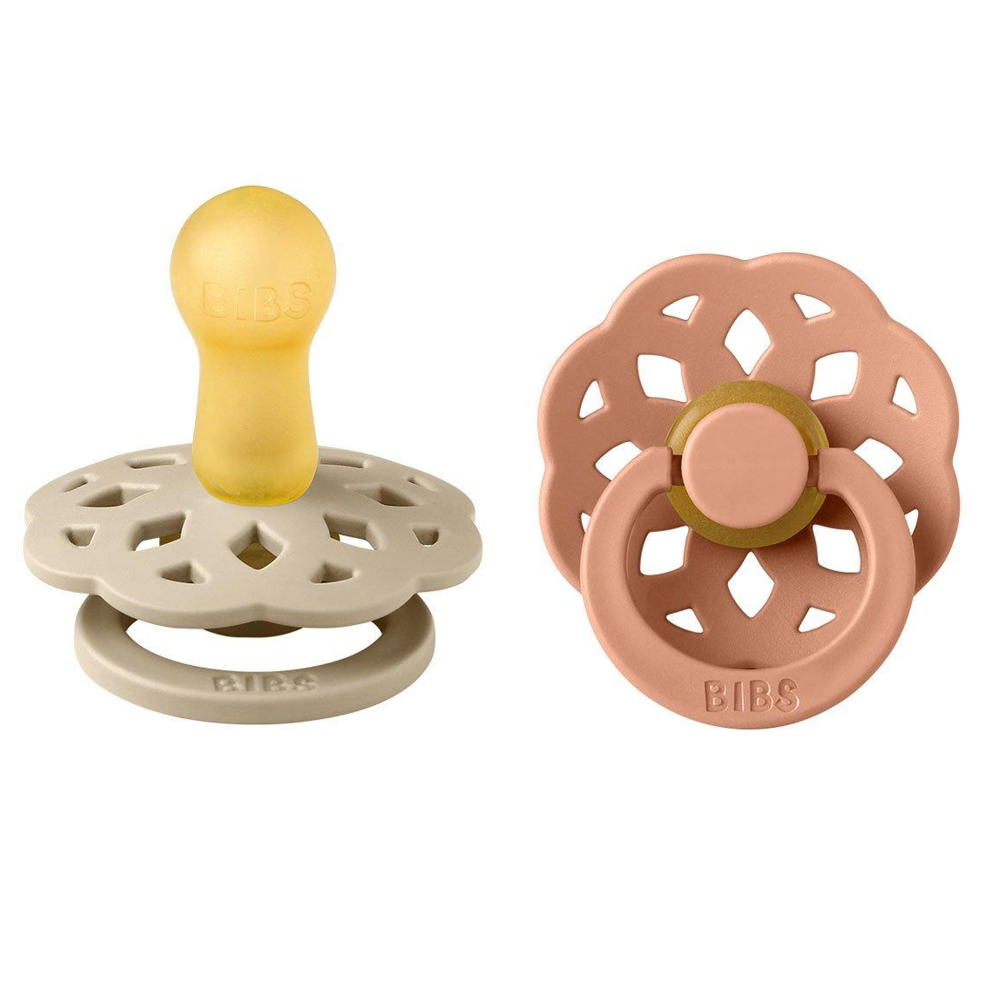 CHUPETAS BIBS BOHEME PACIFIER VANILLA/PEACH