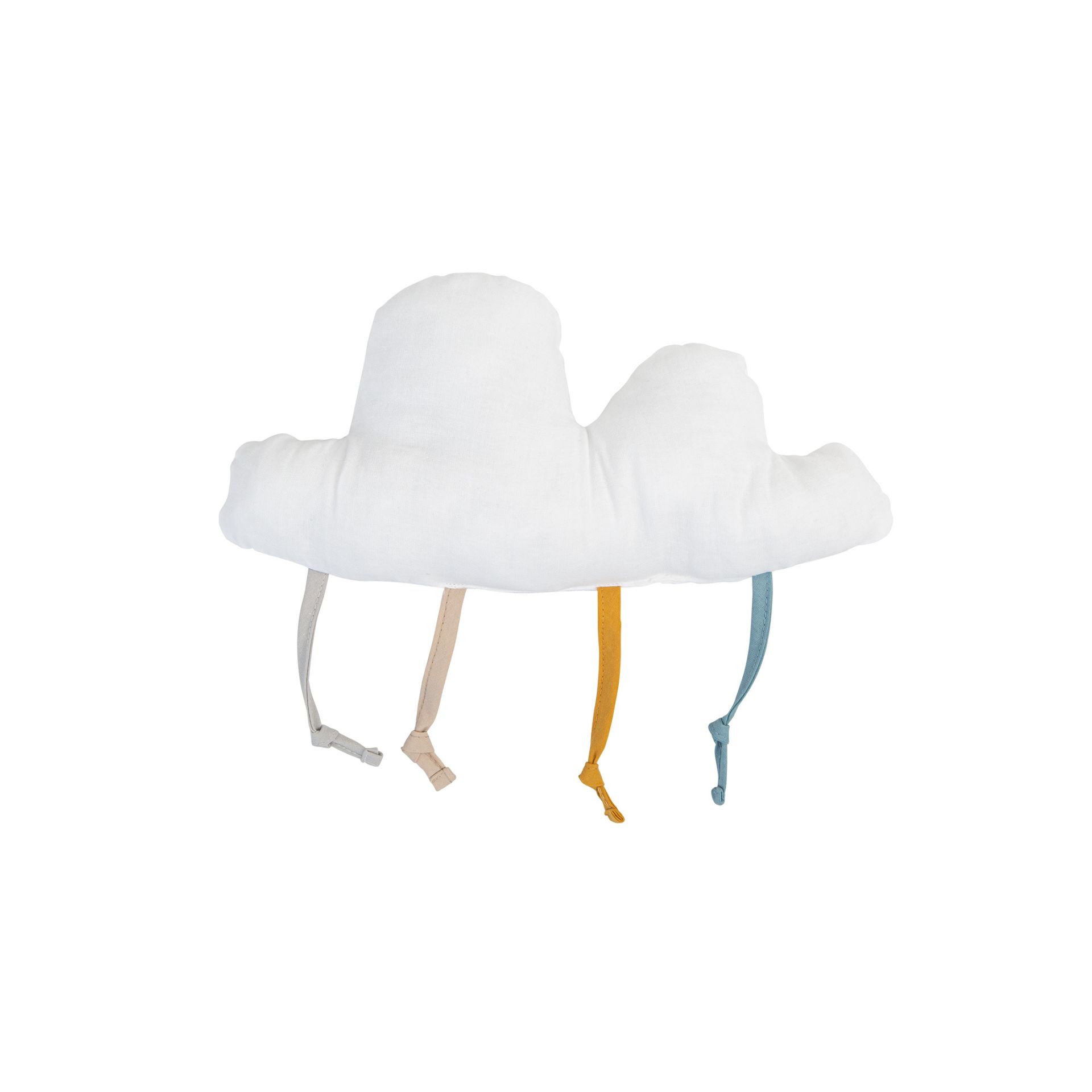 ALMOFADA DECORATIVA EM FORMA DE NUVEM BRANCO