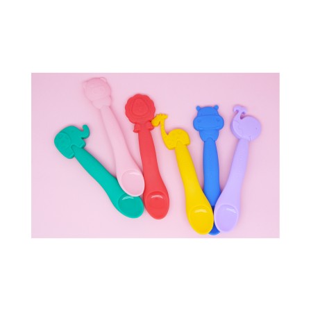 COLHER SILICONE GIRAFA