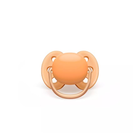 CHUPETA ULTRA SOFT 0-6M VERDE ÁGUA/LARANJA
