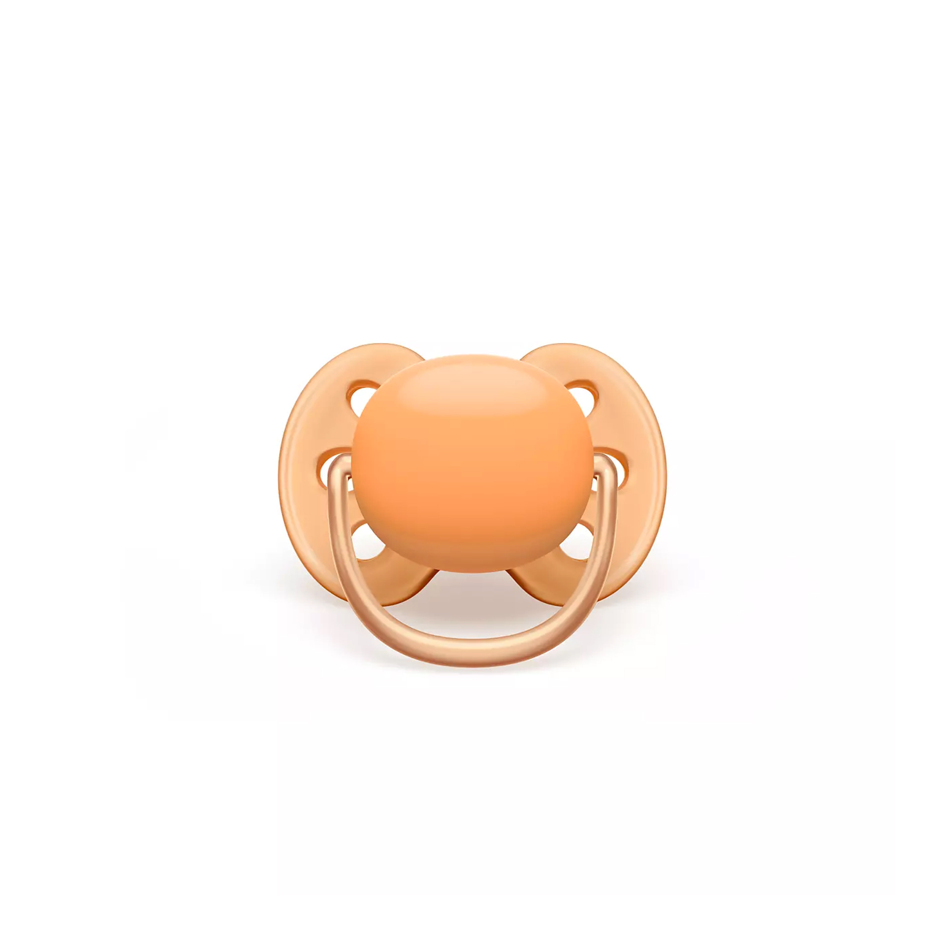 CHUPETA ULTRA SOFT 0-6M VERDE ÁGUA/LARANJA