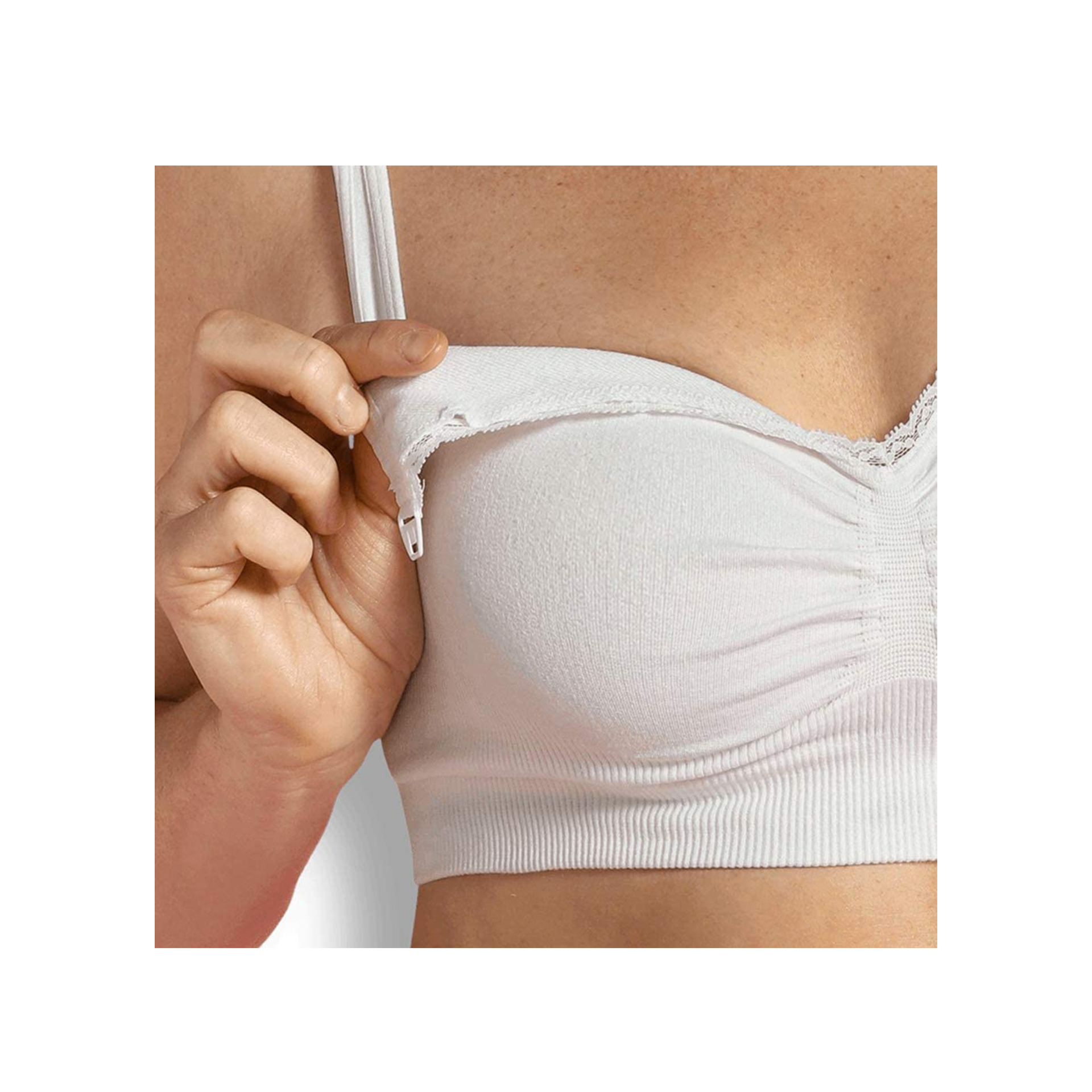 SOUTIEN DE AMAMENTAÇÃO SEM COSTURAS ORGANIC BRANCO
