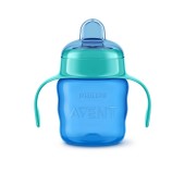 COPO APRENDIZAGEM COM BICO MACIO 200ML AZUL