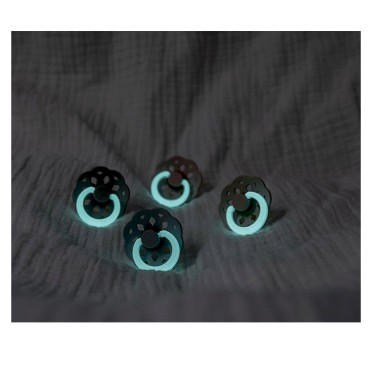CHUPETAS BIBS BOHEME PACIFIER NOCTURNAS SAGE/CLOUD
