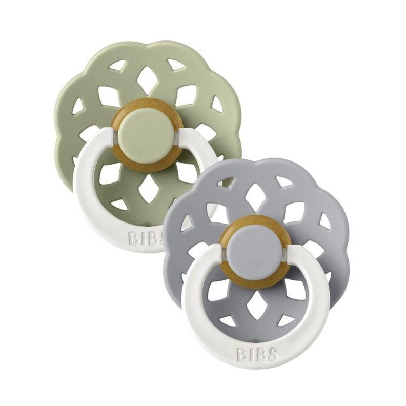CHUPETAS BIBS BOHEME PACIFIER NOCTURNAS SAGE/CLOUD