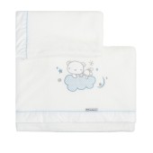LENÇÓIS MICROLINA OSO NUBE BRANCO/AZUL LENÇÓIS MICROLINA OSO NUBE BRANCO/AZUL
