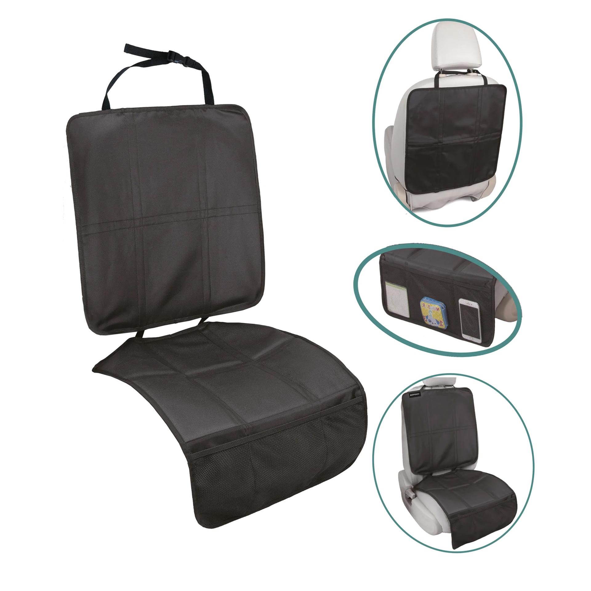 ORGANIZADOR E PROTETOR DE ASSENTO 3 EM 1