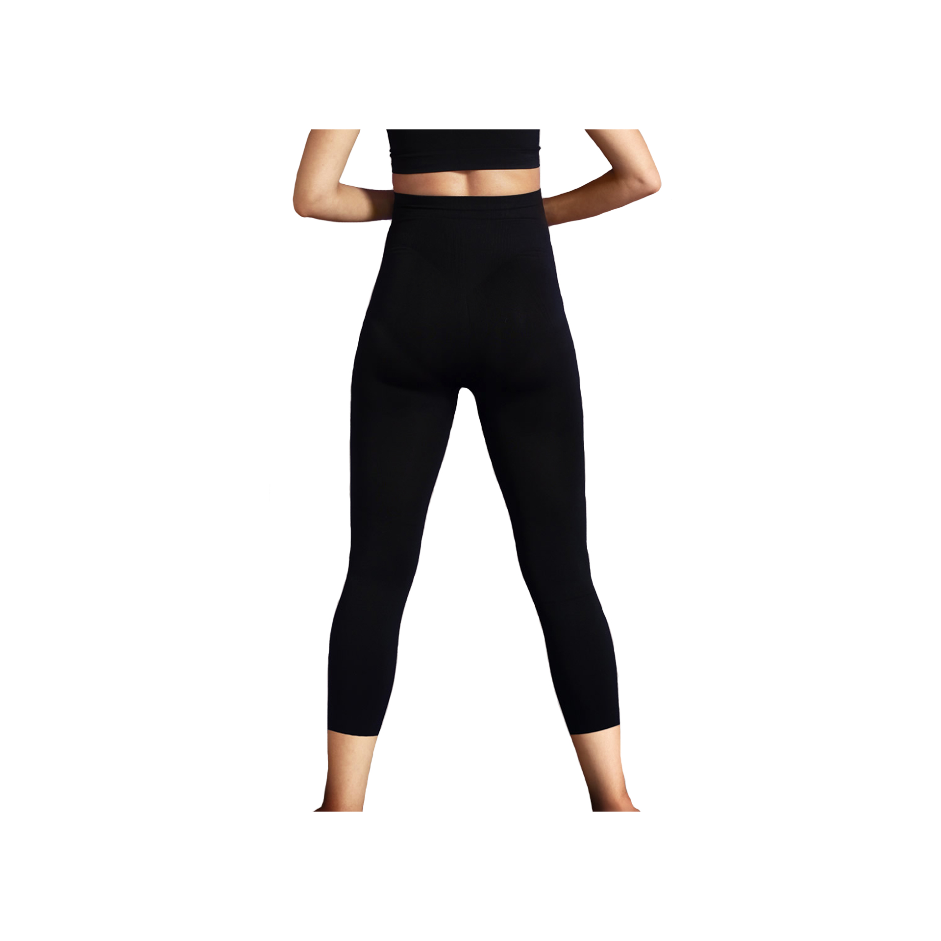 LEGGINGS SUPORTE GRAVIDEZ 3/4 BLACK