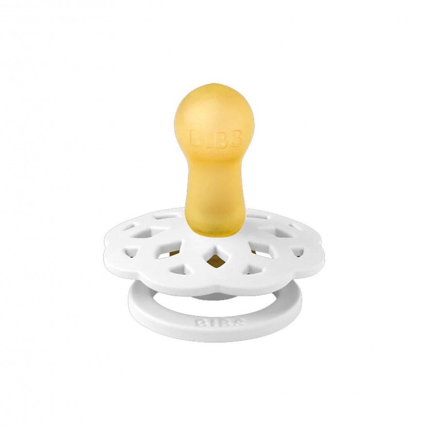 CHUPETAS BIBS BOHEME PACIFIER WHITE / SUNSHINE