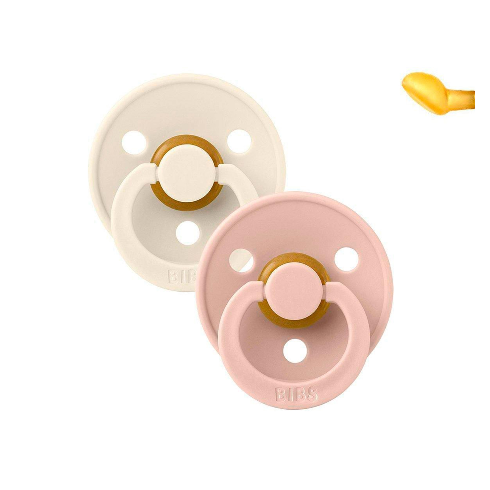 CHUPETAS BIBS COLOURS ANATÓMICAS IVORY / BLUSH