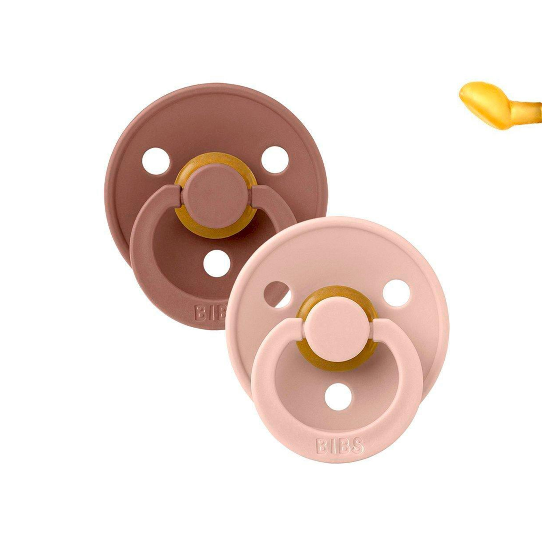 CHUPETAS BIBS COLOURS ANATÓMICAS BLUSH / WOODCHUCK