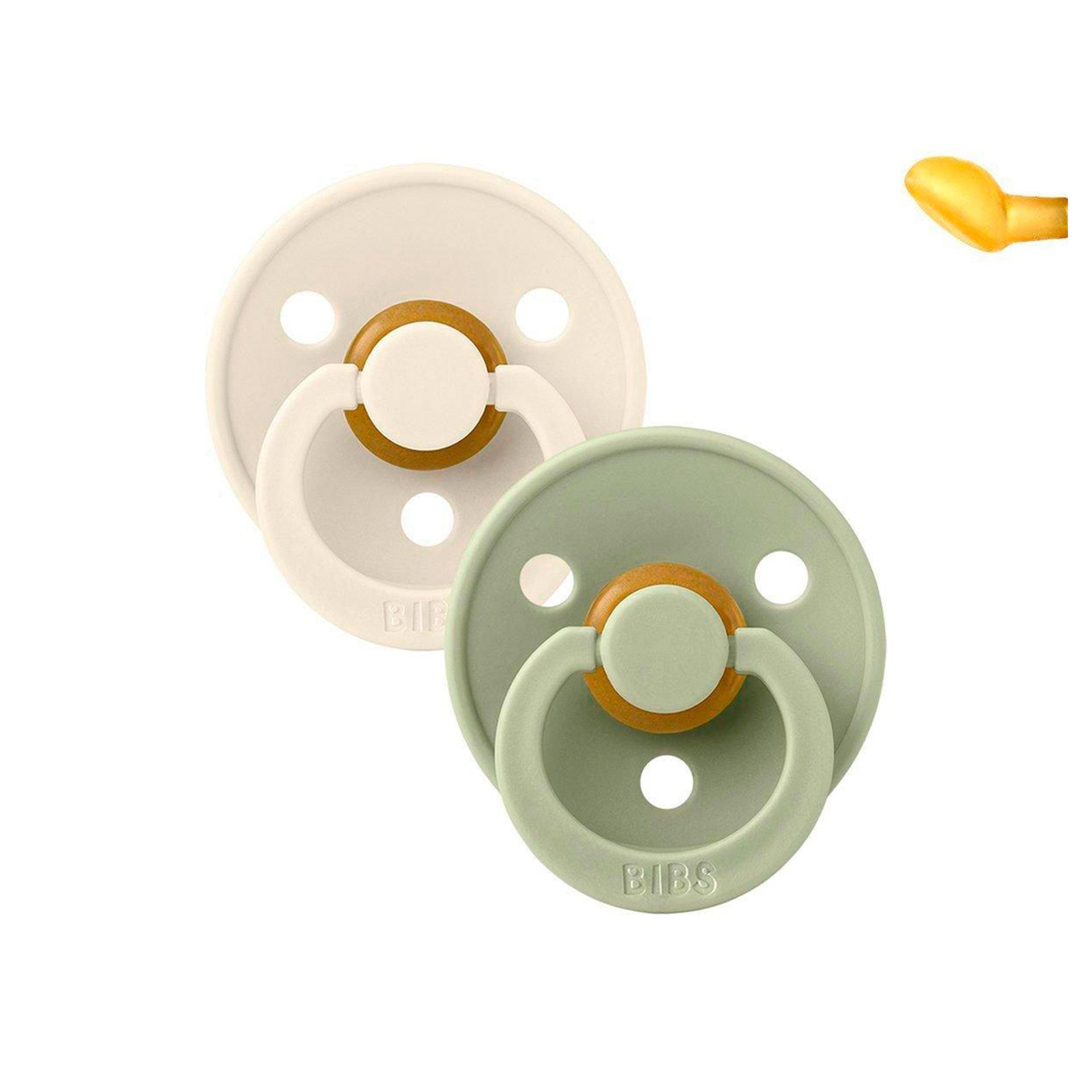 CHUPETAS BIBS COLOURS ANATÓMICAS IVORY / SAGE