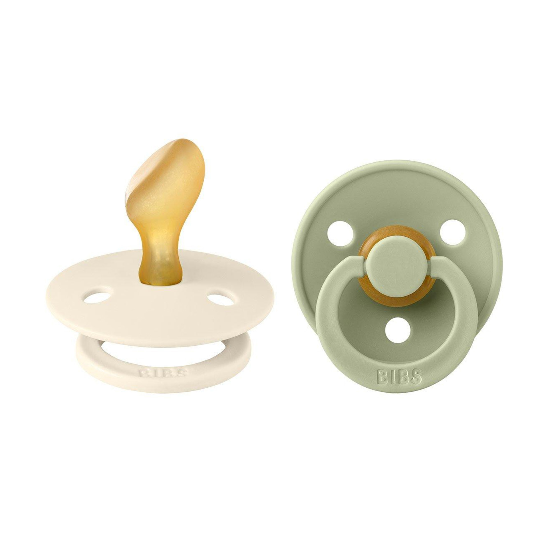 CHUPETAS BIBS COLOURS ANATÓMICAS IVORY / SAGE