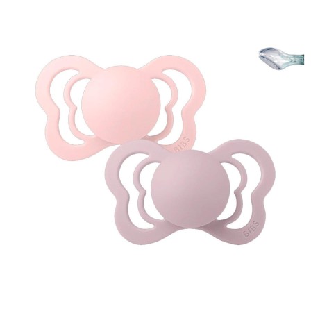 CHUPETAS BIBS COUTURE SILICONE BLOSSOM / DUSKY LILAC