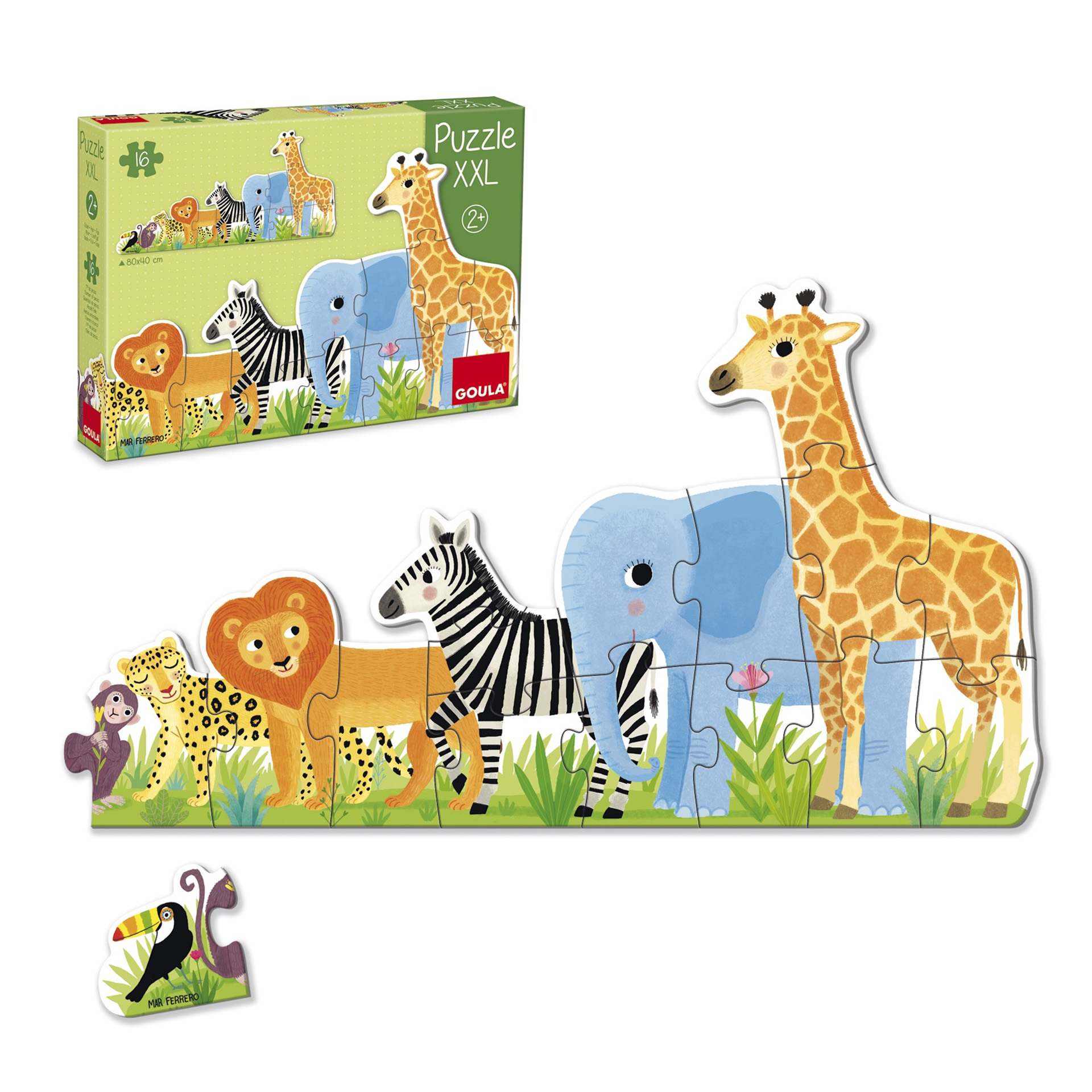 PUZZLE XXL SELVA - DE PEQUENO A GRANDE