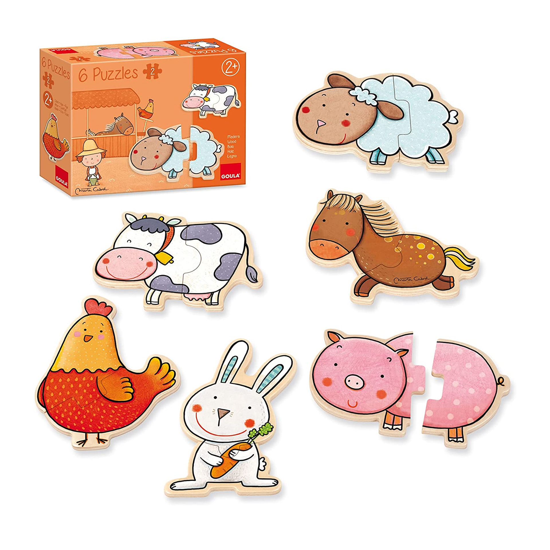 6 PUZZLES DE MADEIRA