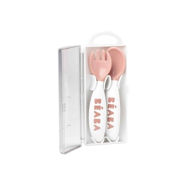 CONJUNTO 2 TALHERES SILICONE 2 IDADE + CAIXA TRANSPORTE