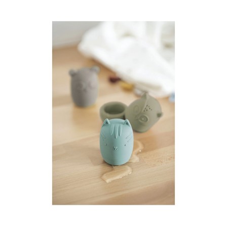 SET 4 BRINQUEDOS DE BANHO DE SILICONE