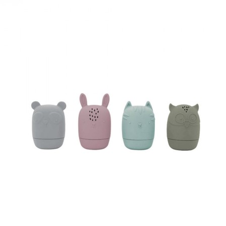 SET 4 BRINQUEDOS DE BANHO DE SILICONE