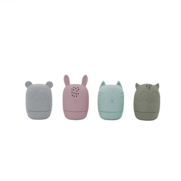SET 4 BRINQUEDOS DE BANHO DE SILICONE