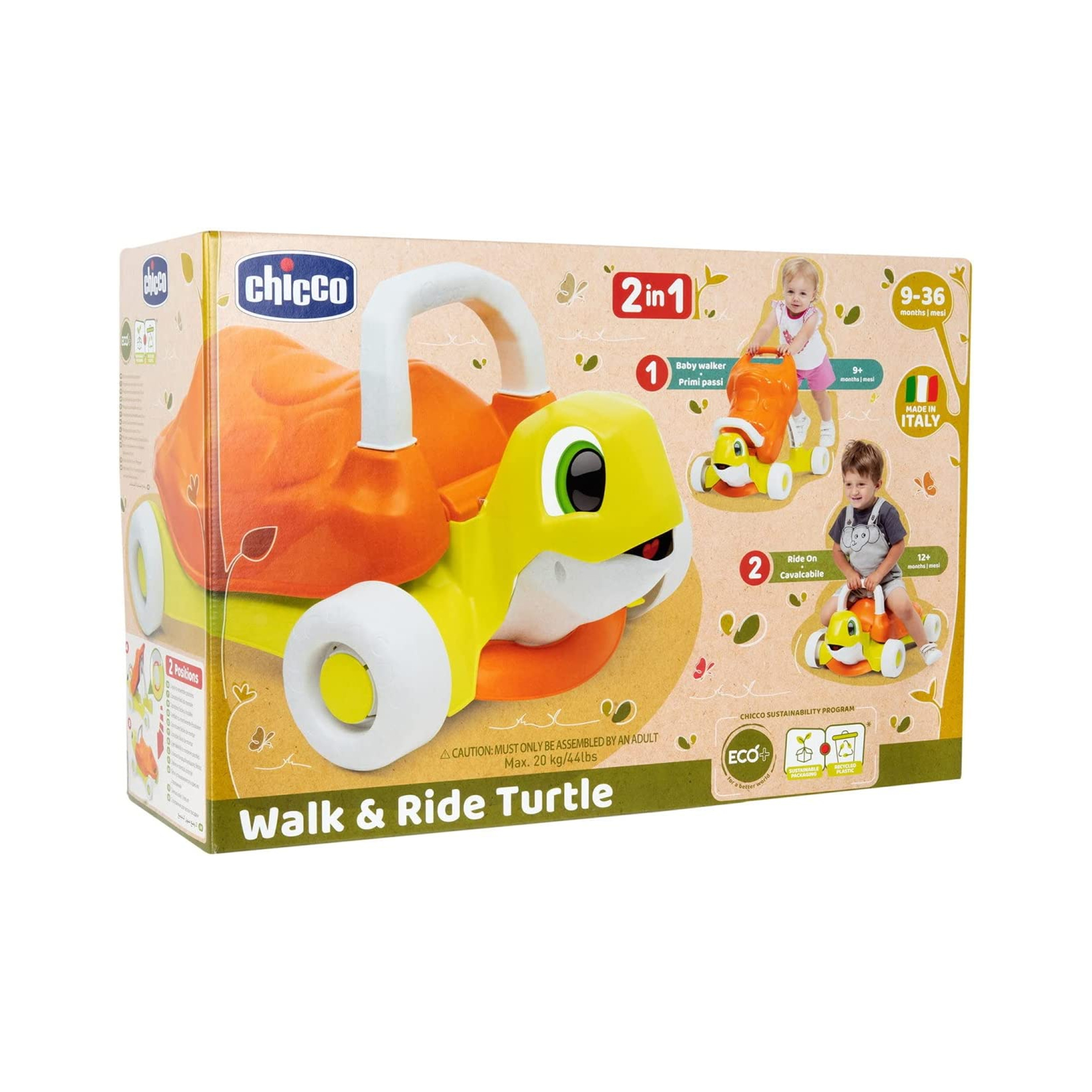WALK & RIDE TURTLE ECO+