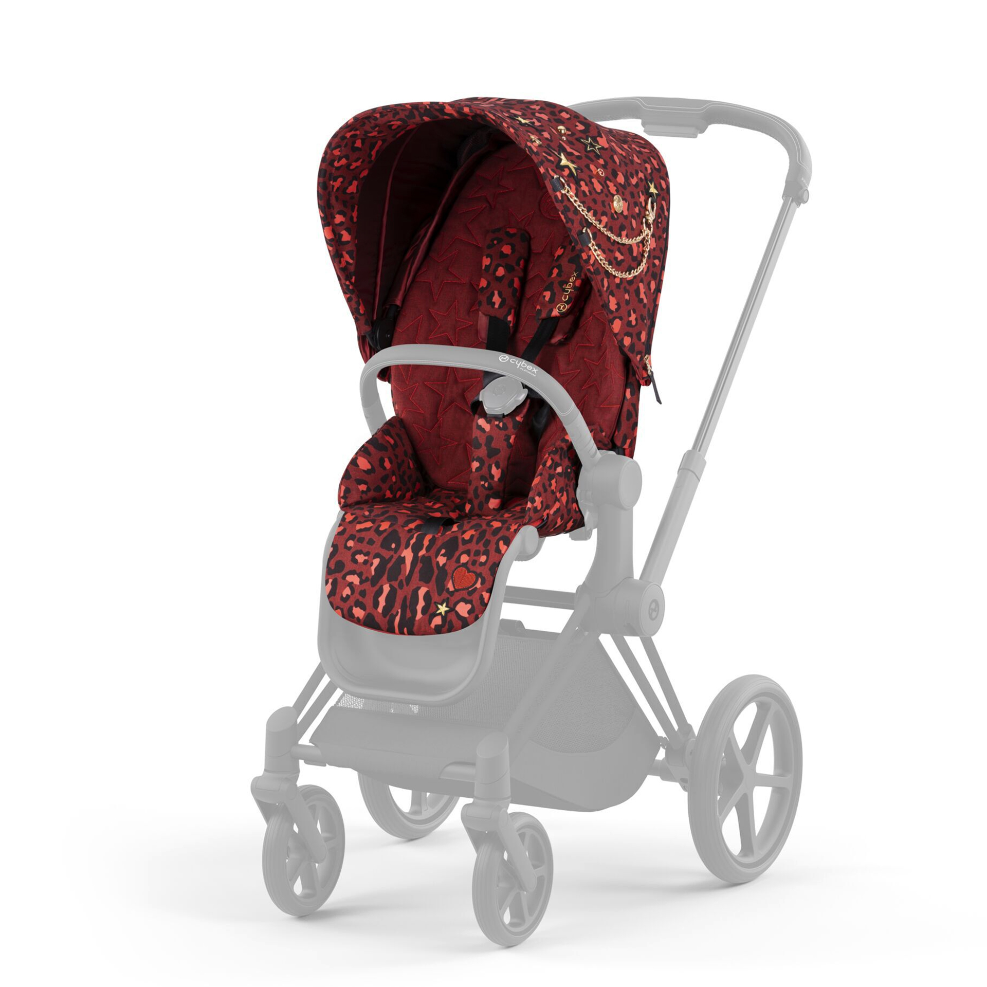 SEAT PACK PRIAM ROCKSTAR ROSENROT RED DARK