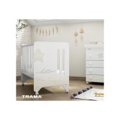 CAMA HELLO STAR BRANCO MATE / ROBLE NRDICO
