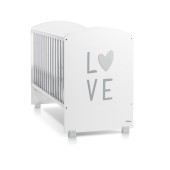 CAMA LOVE BRANCO MATE / PRATA MATE