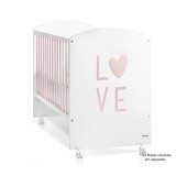CAMA LOVE BRANCO MATE / SOFT PINK
