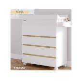 CMODA-BANHEIRA NONA BRANCO MATE / TOLA