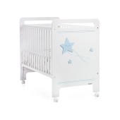 CAMA GALAXIA BRANCO MATE/AZUL BEB?
