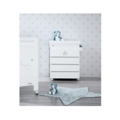 CMODA-BANHEIRA GALAXIA BRANCO MATE/PRATA MATE
